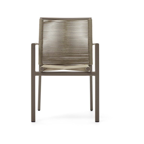 Metalinė sodo kėdė smėlio spalvos Culip – Kave Home-image-2