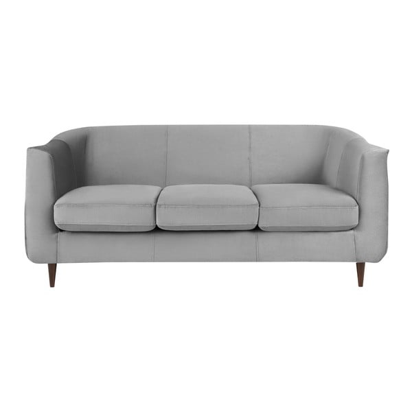 Pilka aksominė sofa "Kooko Home Glam", 175 cm