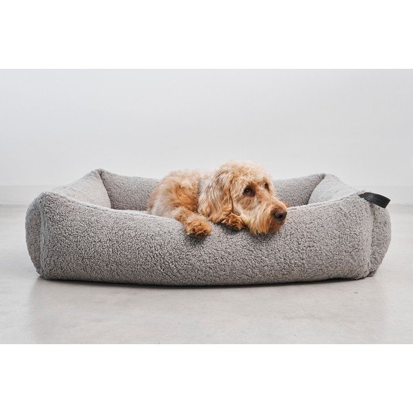 Iš boucle augintinio guolis pilkos spalvos šuniui 65x80 cm Senso Pebble S/M – MiaCara-image-2