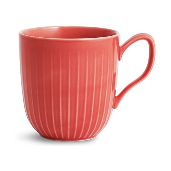 Koralų raudonumo porcelianinis puodelis Kähler Design Hammershoi, 330 ml