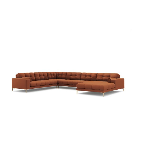 Kampinė sofa raudonos plytų spalvos (su kairiuoju kampu) Bali – Cosmopolitan Design-image-3