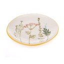 Baltos spalvos desertinė iš porceliano  lėkštė ø 21 cm Flower Garden – Dakls