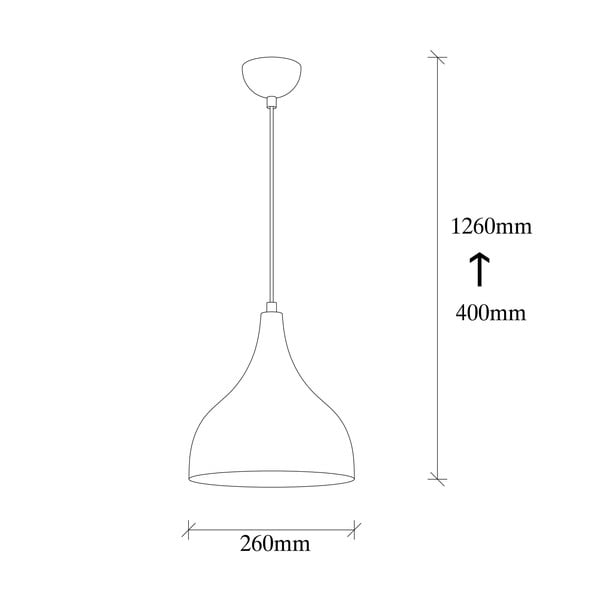 Kabantis šviestuvas juodos spalvos/vario spalvos ø 26 cm Sağlam – Opviq lights-image-4
