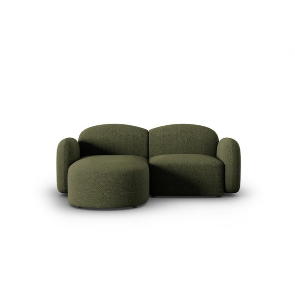 Kampinė sofa žalios spalvos (su kairiuoju kampu) Blair – Micadoni Home