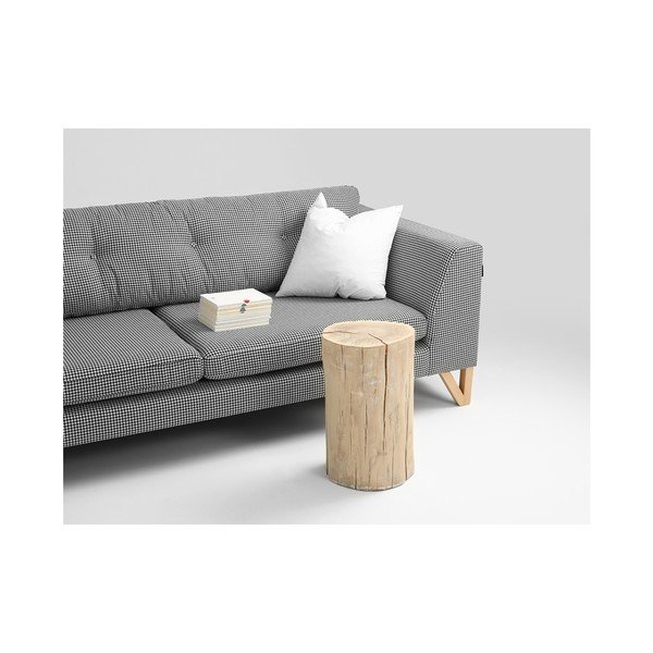 Juodai balta trivietė sofa Custom Form Houndstooth-image-1