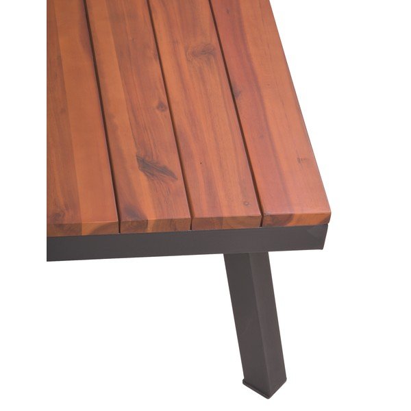 Iš akacijos masyvo sodo poilsio baldų komplektas pilkos spalvos 4 žmonėms Theresa – Garden Pleasure-image-2