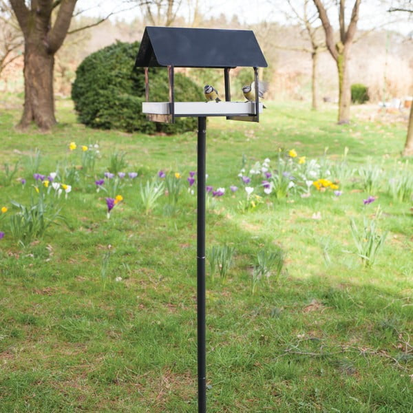 Antracito spalvos metalinis paukščių namelis su kvapu Esschert dizainas, aukštis 126 cm-image-3
