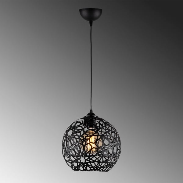 Kabantis šviestuvas juodos spalvos ø 25 cm Fellini – Opviq lights-image-2