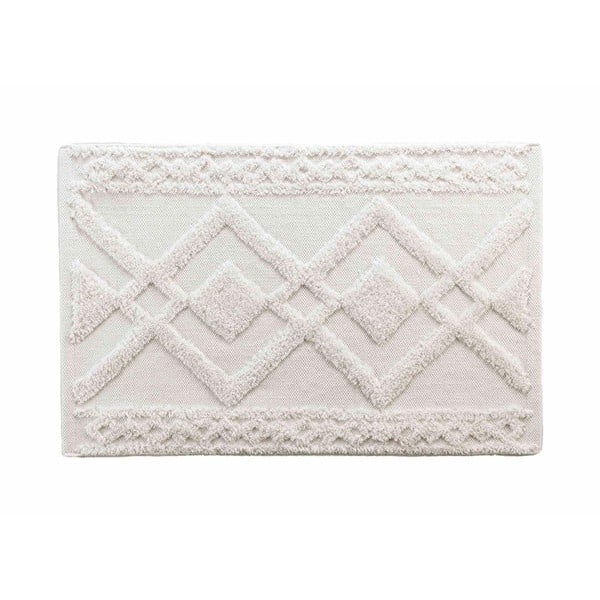 Baltos spalvos vonios kilimėlis 50x80 cm Gladis – douceur d'intérieur