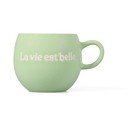 Žalios spalvos iš molio puodelis 420 ml Muggies – Salt&Pepper