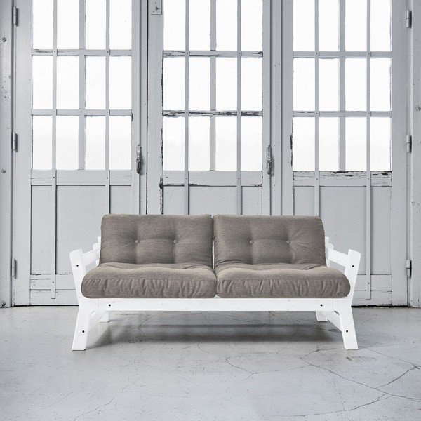 Sofa lova "Karup Step" balta/ granito pilka-image-1