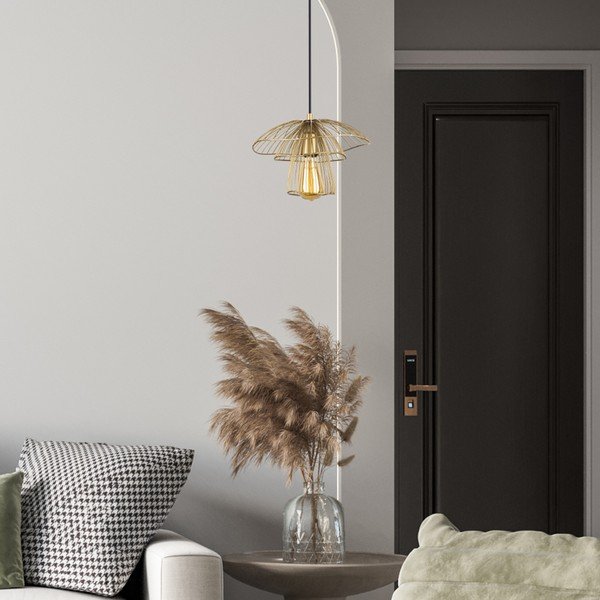 Aukso spalvos pakabinamas šviestuvas Squid Lighting Root, aukštis 117 cm-image-2