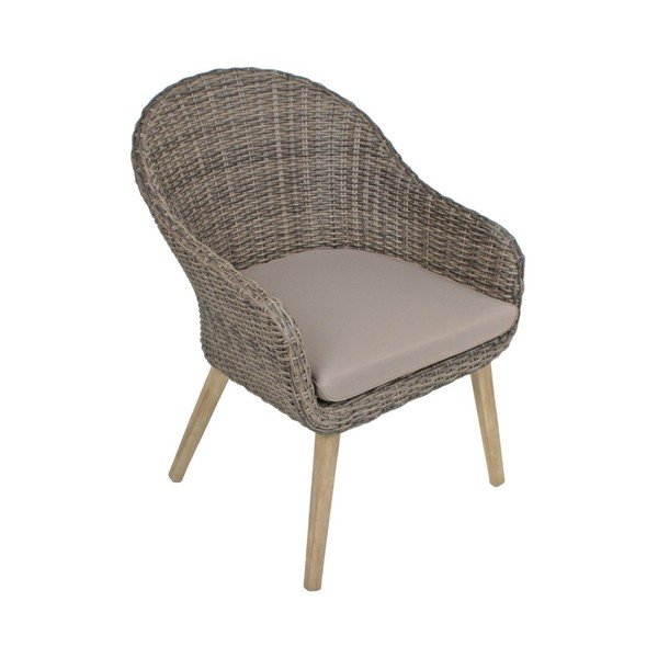 Medžio masyvo sodo krėslas rudos spalvos Pueblo – Garden Pleasure-image-4