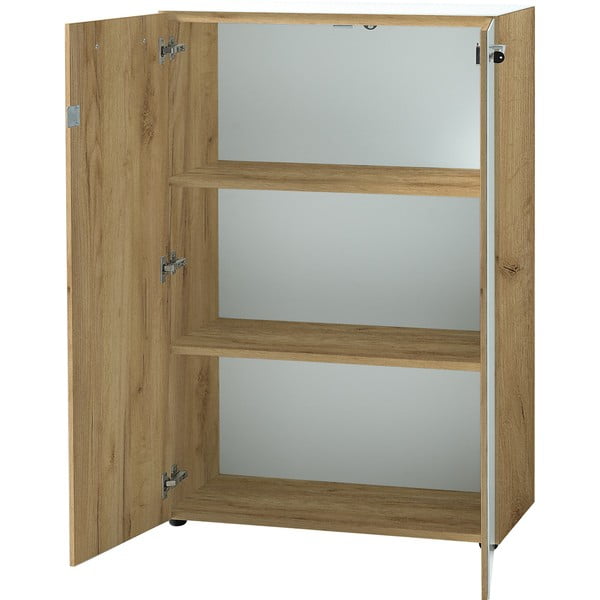 Balta natūrali ąžuolinė spintelė 80x120 cm Monteria - Germania-image-4