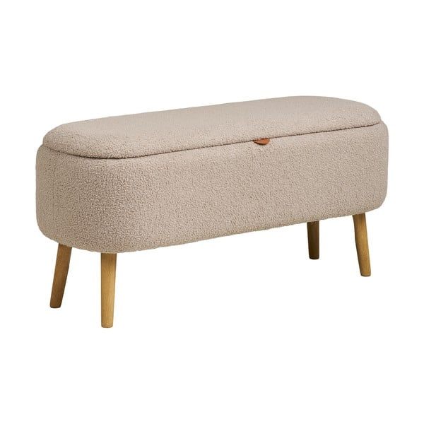 Smėlio spalvos iš boucle suolas Harlow – House Nordic-image-3