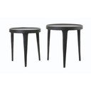 Apvalios formos šoniniai stalai 2 vnt. ø 43 cm Tobias – Light & Living