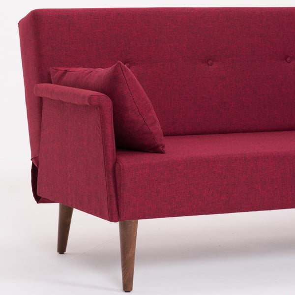 Bordo spalvos sofa-lova Balcab Julia-image-1