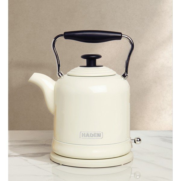 Kreminės spalvos iš nerūdijančio plieno virdulys 1,5 l Highclere – Haden-image-1