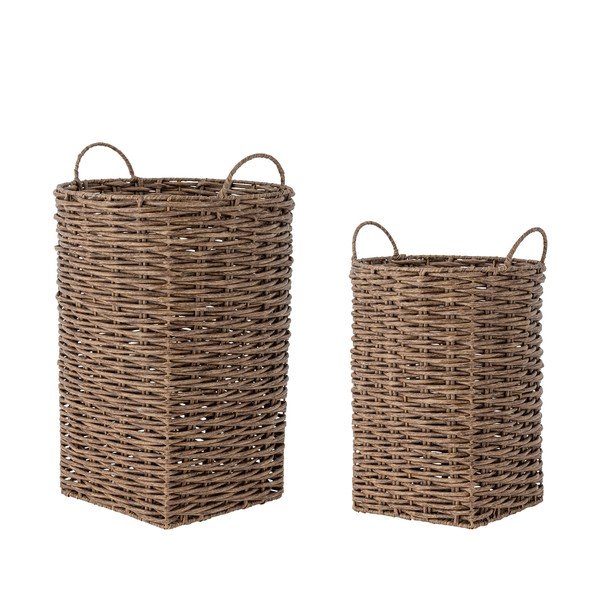 Iš dirbtinio rotango gėlių vazonų dangteliai 2 vnt. ø 35 cm Cestina – Bloomingville-image-3