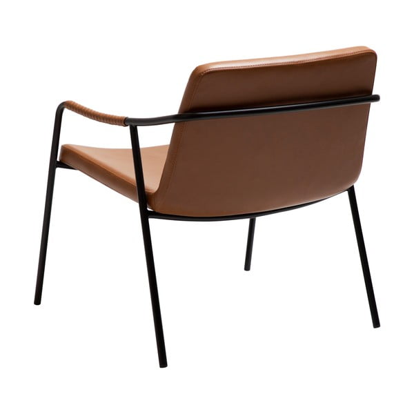Iš dirbtinės odos krėslas rudos spalvos Boto – DAN-FORM Denmark-image-4