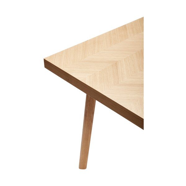 Valgomojo stalas iš ąžuolo 100x200 cm Herringbone – Hübsch-image-3