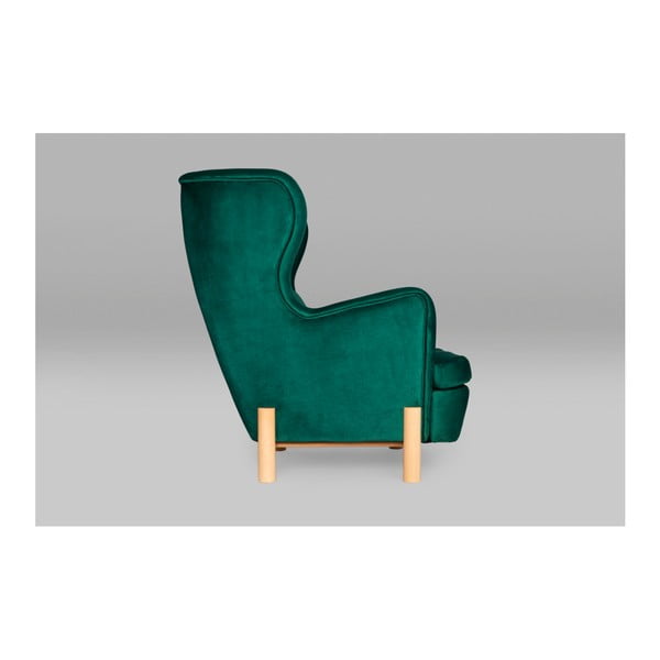 Tamsiai žalias krėslas SKANDICA Ingrid Green-image-2