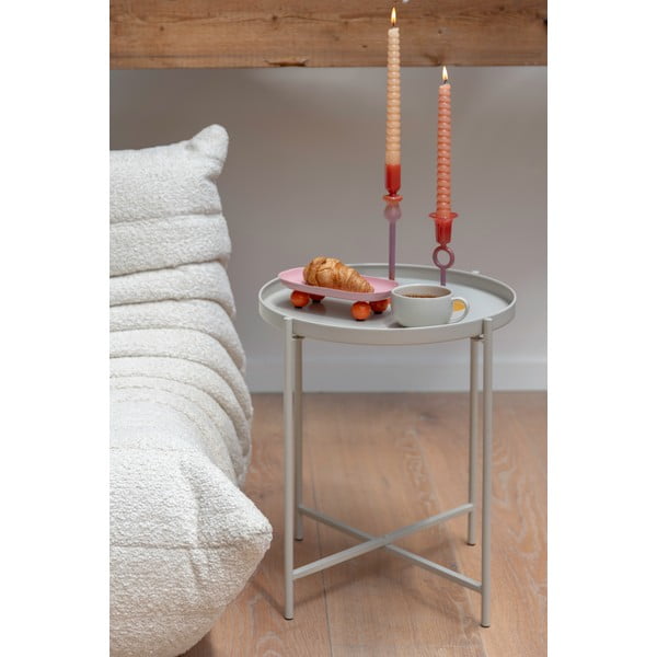 Iš metalo apvalios formos šoninis stalas ø 40 cm Meseta  – Leitmotiv-image-1