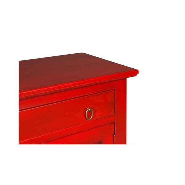 Raudona komoda Evergreen House Credenza-image-3