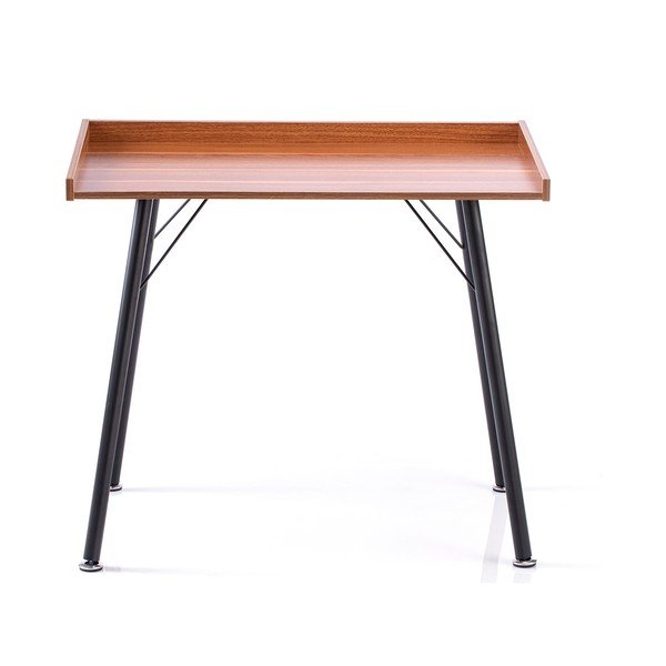 Rašomasis stalas su riešutmedžio dekoro stalviršiu 50x90 cm Fey – Homede-image-2