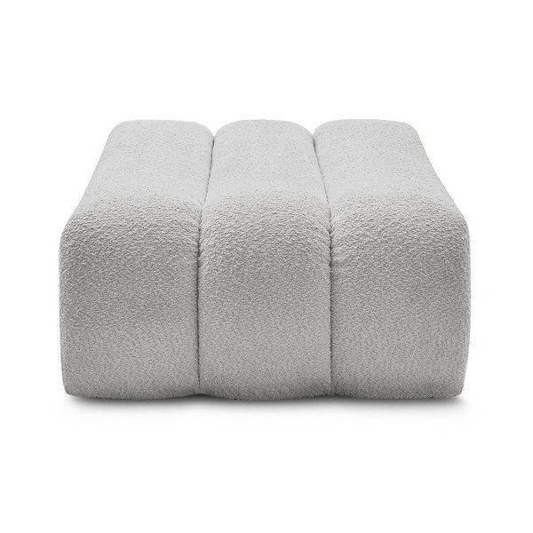 Šviesiai pilkos spalvos taburetė iš boucle Azra – Bobochic Paris-image-4