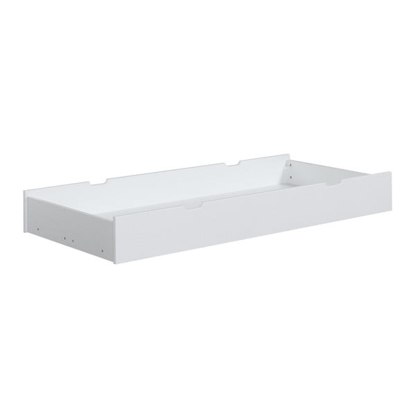 Baltos pušies masyvo stalčius po vaikiška lova "Pinio Mini", 160 x 70 cm