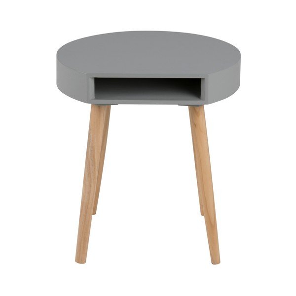 "Actona Ela" pilkos spalvos stalas su skyriumi-image-1