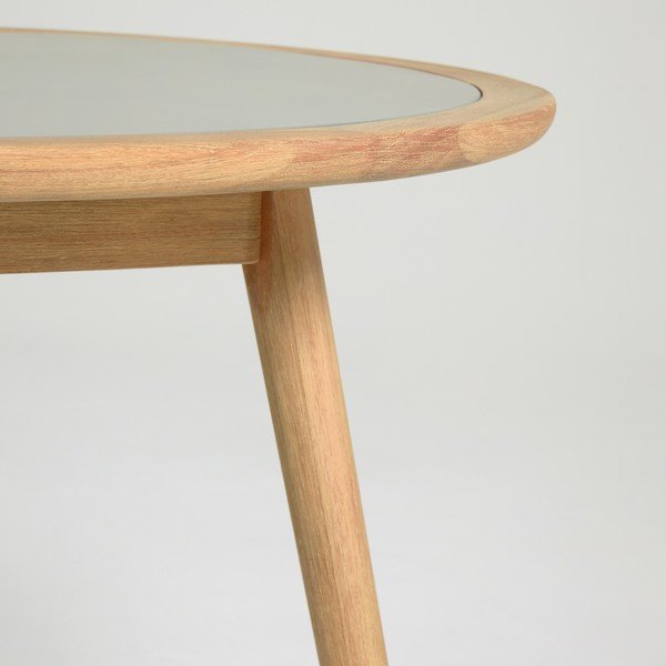 Sodo stalas iš eukalipto medienos su betoniniu stalviršiu Kave Home Glynis Nina, ⌀ 120 cm-image-1