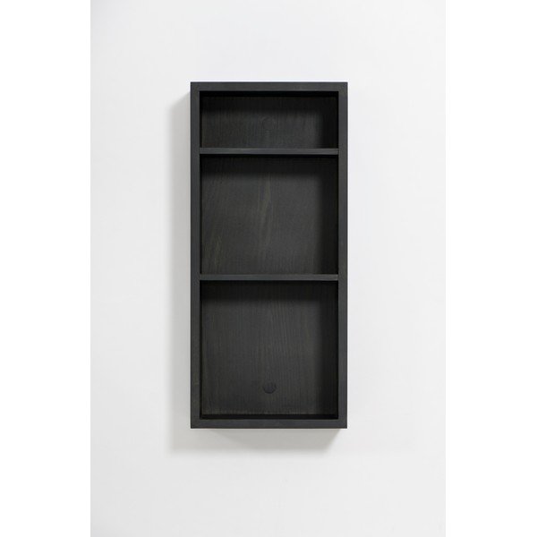 Juoda sieninė lentyna vonios kambariui iš ąžuolo medienos Wireworks Slimline-image-4
