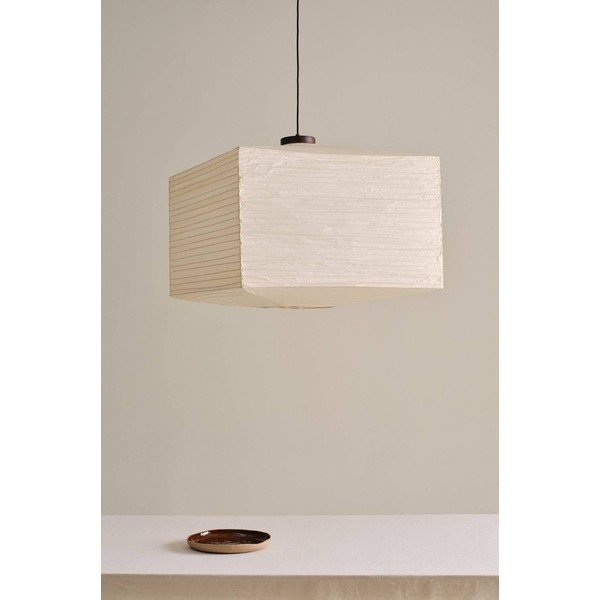Smėlio spalvos iš popieriaus kabantis šviestuvas ø 70 cm Signe – Jotex-image-2