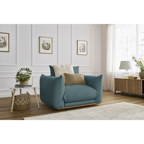 Krėslas mėlynos spalvos Ernest – Bobochic Paris-image-1