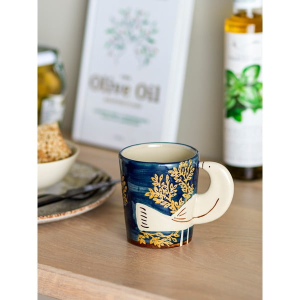 Iš akmens masės puodelis mėlynos spalvos 260 ml Hezha – Bloomingville-image-2