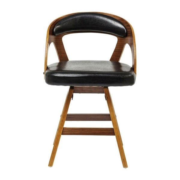 Juoda valgomojo kėdė su buko medienos kojomis "Kare Design Manhattan