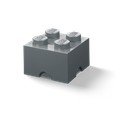 Vaikiška tamsiai pilka daiktų saugojimo dėžė LEGO® Square