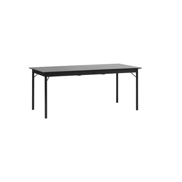 Valgomojo stalas juodos spalvos 95x180 cm Savona – Unique Furniture-image-3