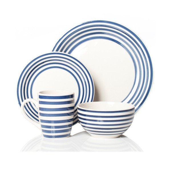 Indų rinkinys Portabello Blue, 16 vnt.