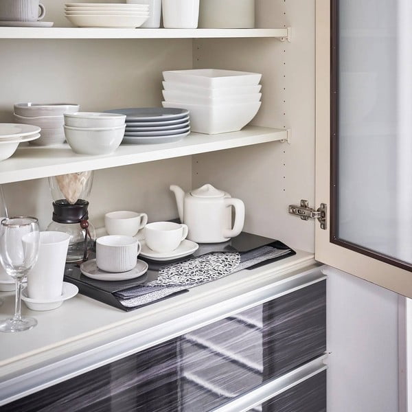 Su montavimu be gręžimo iš metalo padėkliukų laikiklis Tower – YAMAZAKI-image-4