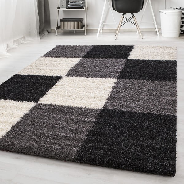 Kilimas juodos ir baltos spalvos 160x230 cm Life – Ayyildiz Carpets-image-1