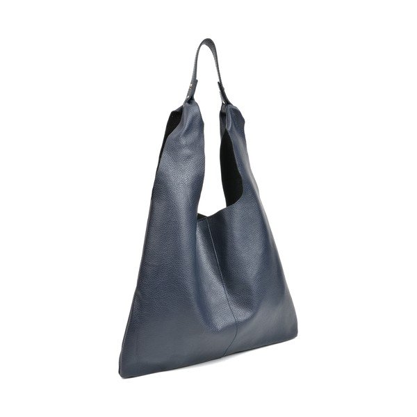 Tamsiai mėlyna odinė Sofia Cardoni Hobo rankinė-image-1
