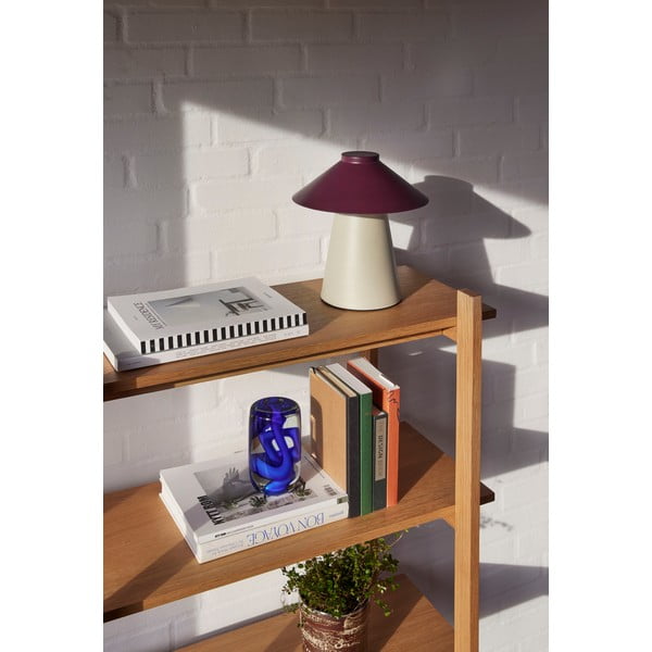 Violetinės ir smėlio spalvos metalinis stalinis šviestuvas Chipper - Hübsch-image-2