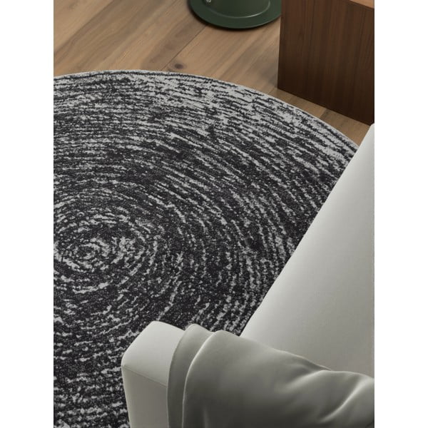 Pilkos spalvos apvalios formos kilimas ø 160 cm Gloria Cavallo – Hanse Home-image-2