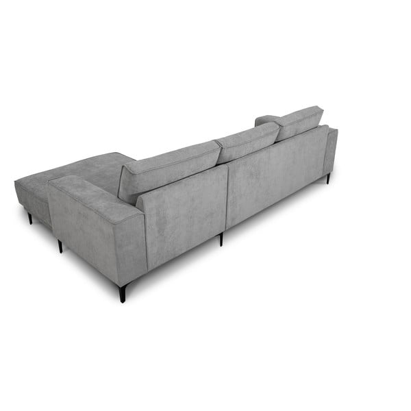 Pilkos spalvos kampinė sofa (su dešiniuoju kampu/su gultu) Copenhagen – Scandic-image-4