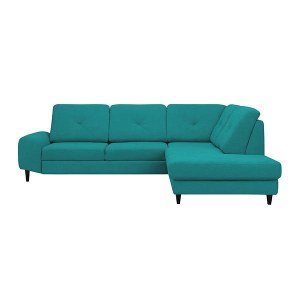 Turkio spalvos kampinė sofa lova "Windsor & Co Sofas", dešinysis kampas Beta