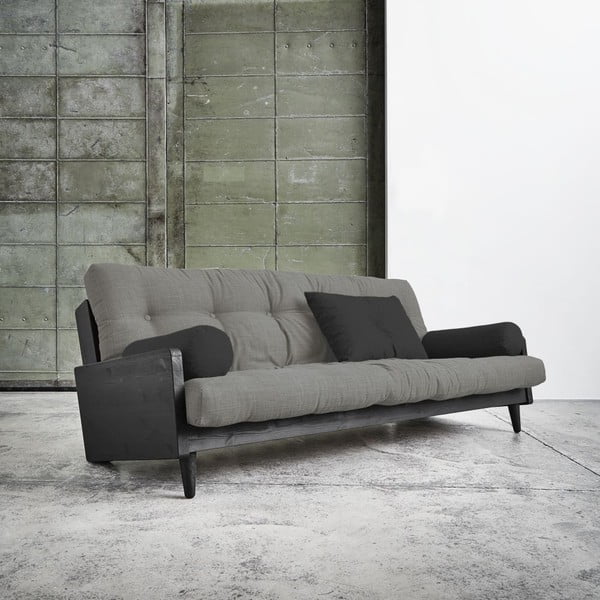 Sofa-lova "Karup Indie" juoda/ granito pilka/tamsiai pilka