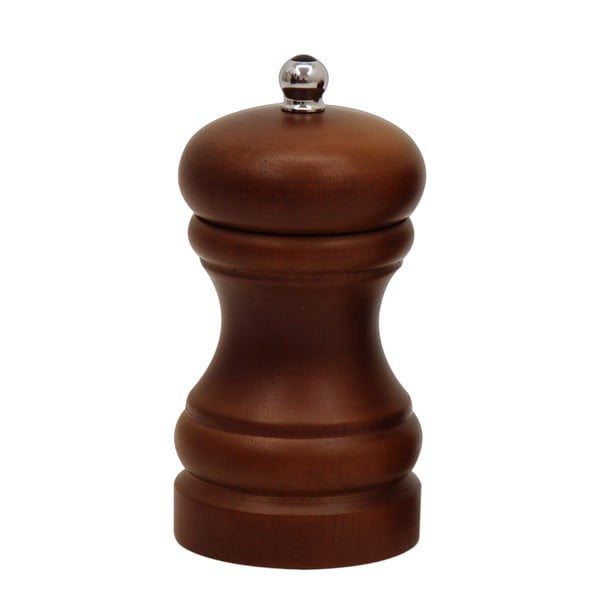"T&G Woodware Capstan" tamsus kaučiukmedžio pipirų malūnėlis, 21 cm aukščio